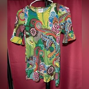 Maggie Breen colorful girls hippie dress size 8